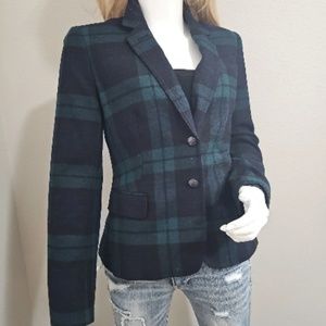 Banana Republic Plaid Blazer NWOT Size 6